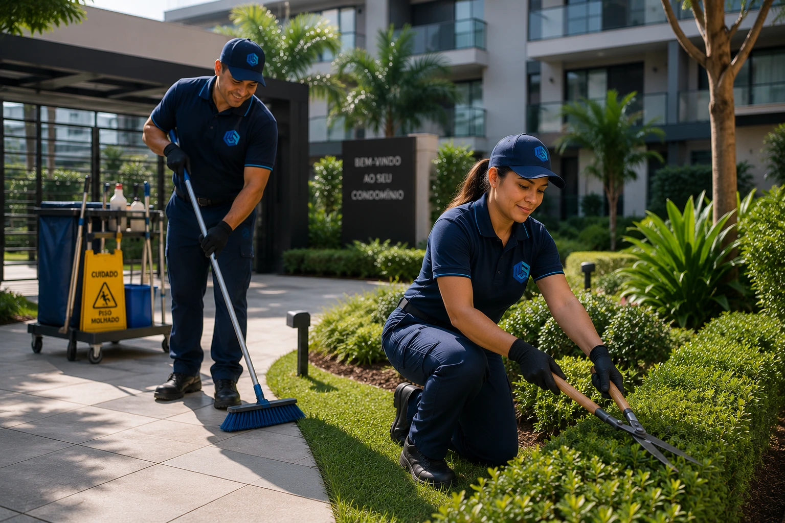 Zeladoria e jardinagem para condomínio